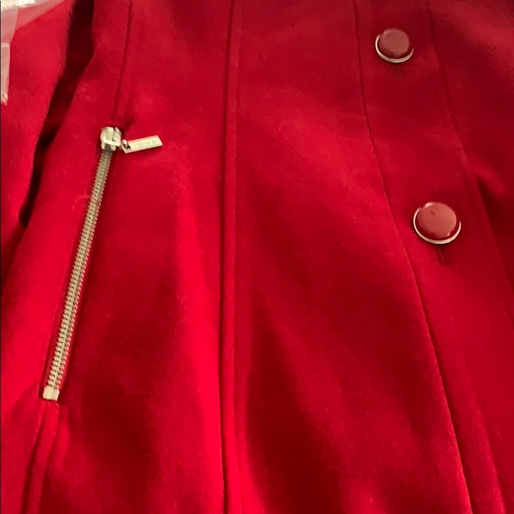 Kensie Women's Button Up Jacket with Knit Collar - Picture 4 of 4